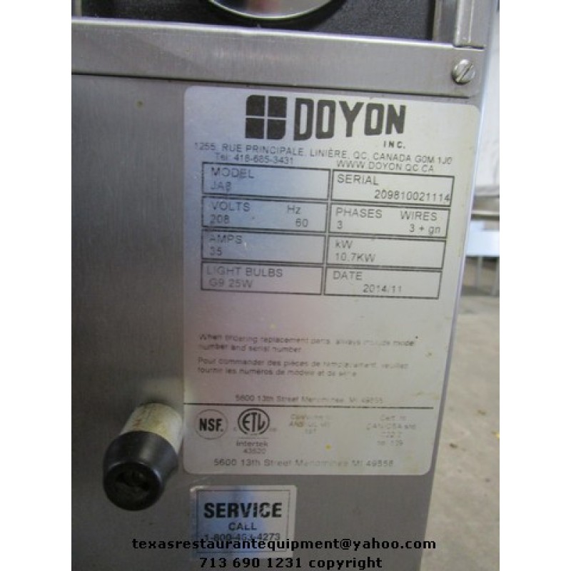 Doyon Jet-Air JA6G GAS Convection Oven | 65,000 BTU